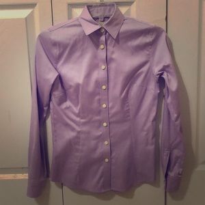 Banana Republic Lavender Non-Iron Button Down
